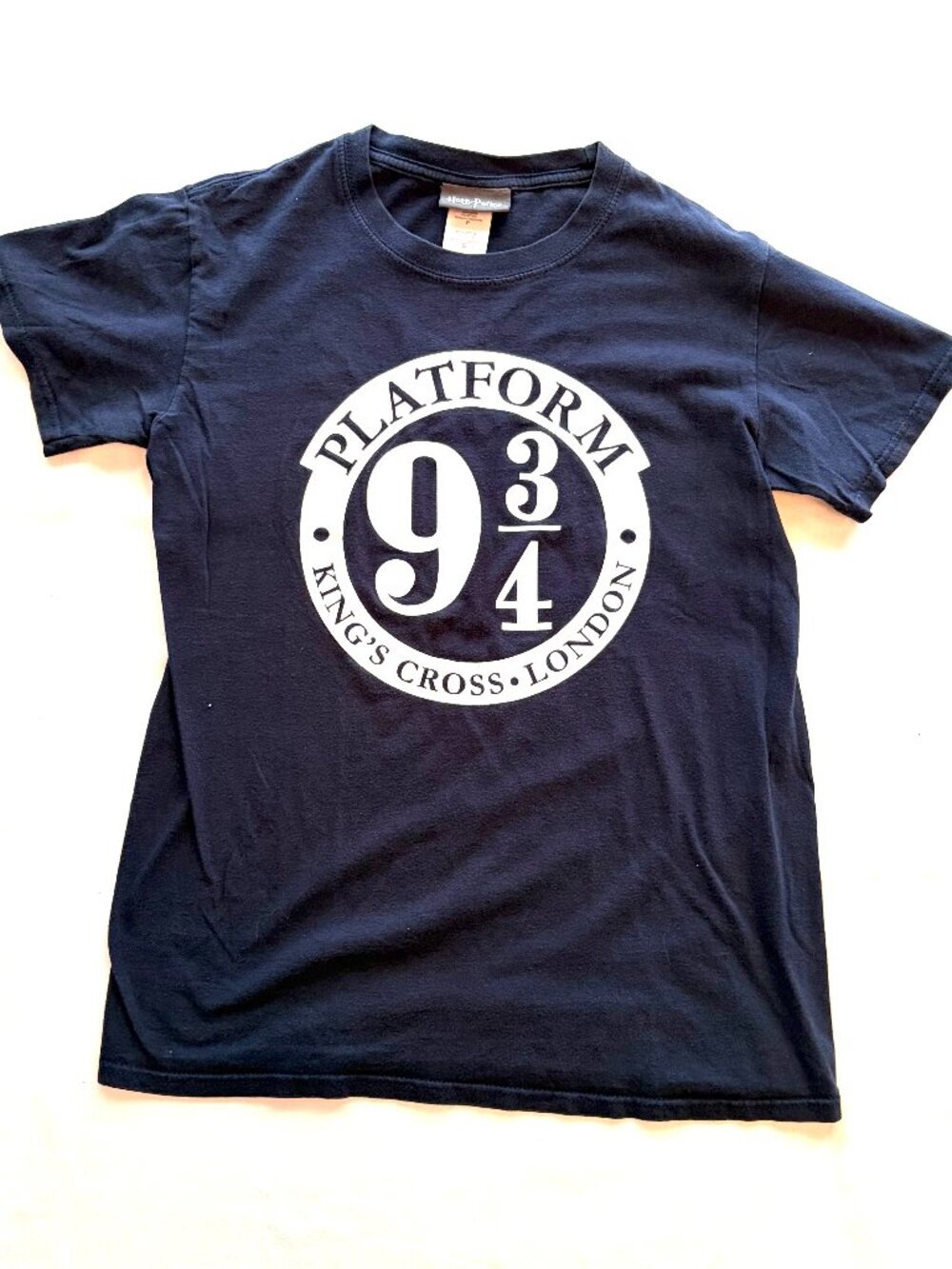 Harry Potter navy blue t-shirt S Platform 9 3/4